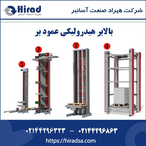 بالابر هیدرولیک عمود بر و کاربردهای آن در صنایع مختلف