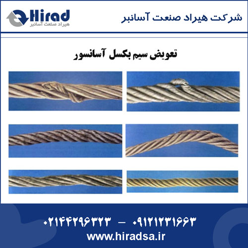 هزینه تعویض سیم بکسل آسانسور
